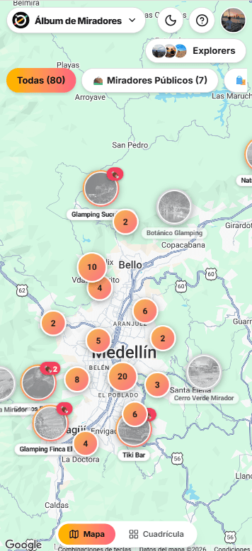 App Miradores Medellín